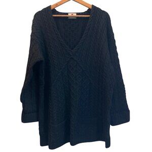 Carraig Donn Irish Cable Knit Fisherman Sweater Size XL Chunky Merino Wool